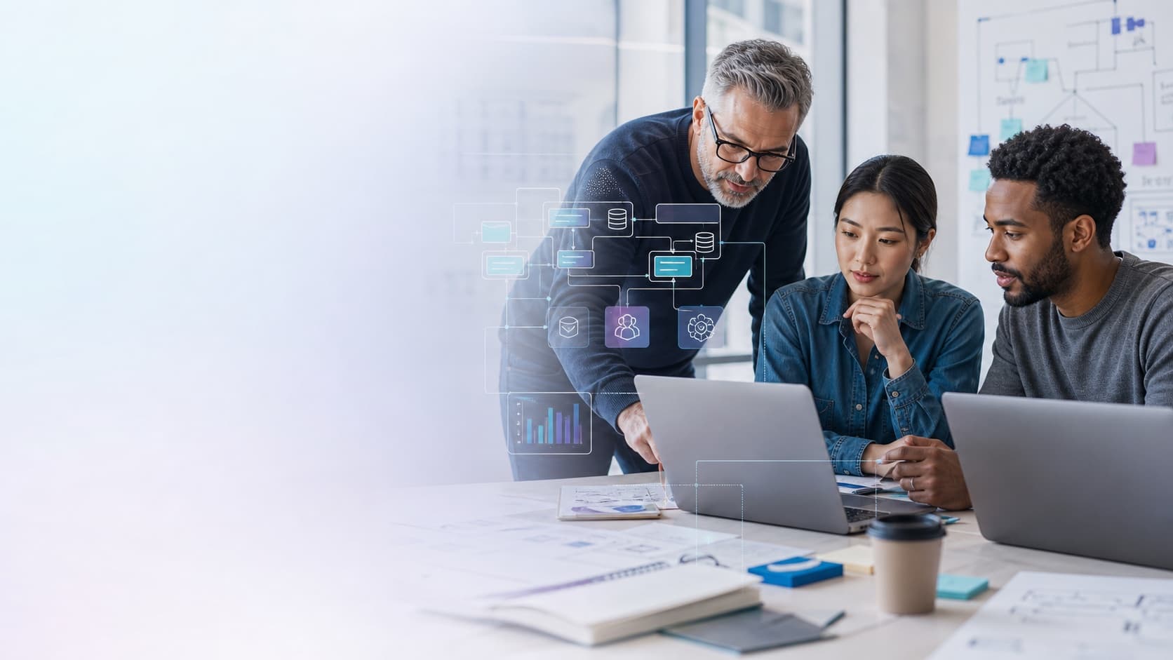 Equipo de ingeniería aprende y construye estándares de arquitectura AI sobre un proyecto real