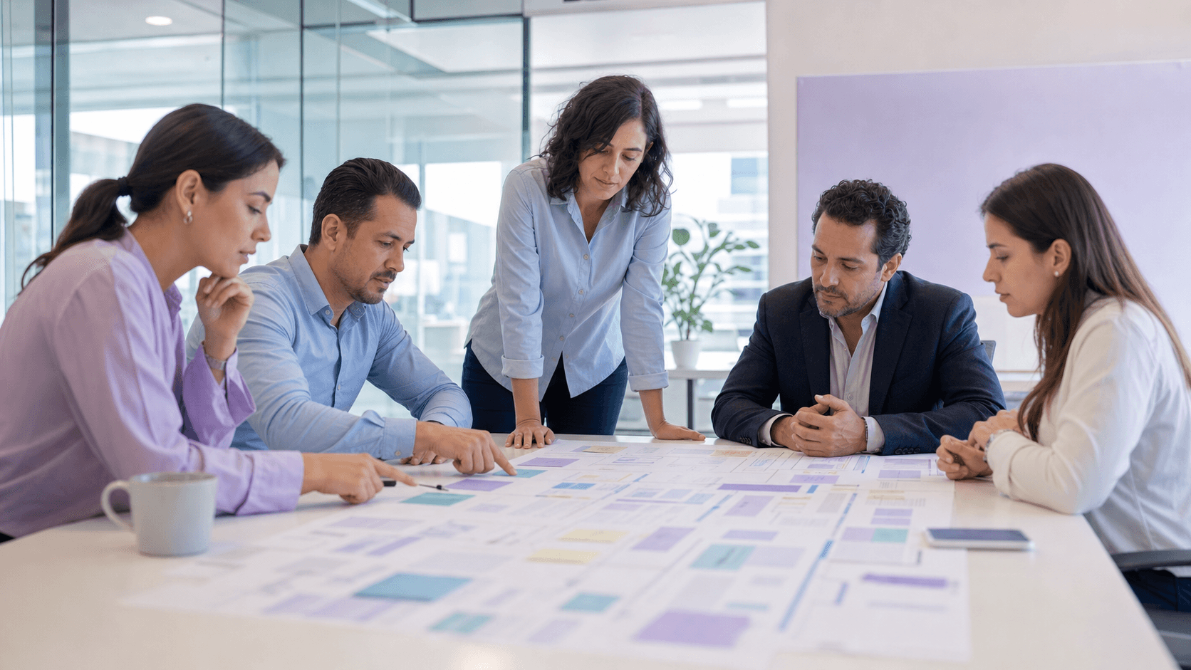 Equipo directivo y de operaciones priorizando oportunidades y procesos de transformación.